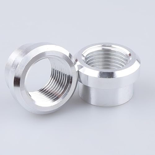 Miniatura 2 de Soldadura femenina de aluminio de 12 NPT de 2 Uds en Bung, 12 "NPT soldable tanque de combustible de montaje