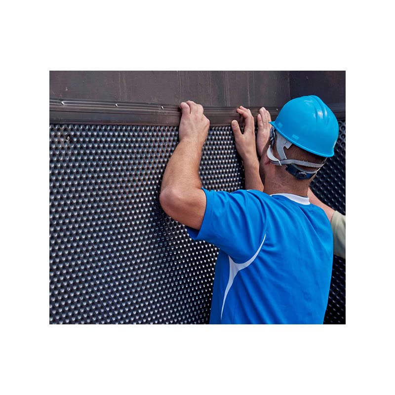 Membrane de fondation et soubassement avec alvéole 20m2 - protection drainage parois enterrées, potager surélevé (1mx20m)
