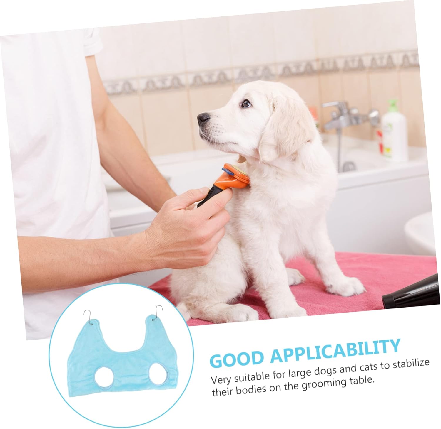 review Toddmomy 1pc Pet Grooming Hammock Pet Grooming Tools Pet Grooming Supplies Pet Beauty Grooming Hammock Pet Shop Hammock Animal Suspend Hammock Assistant Cat Dog Grooming Hammock Pet Product