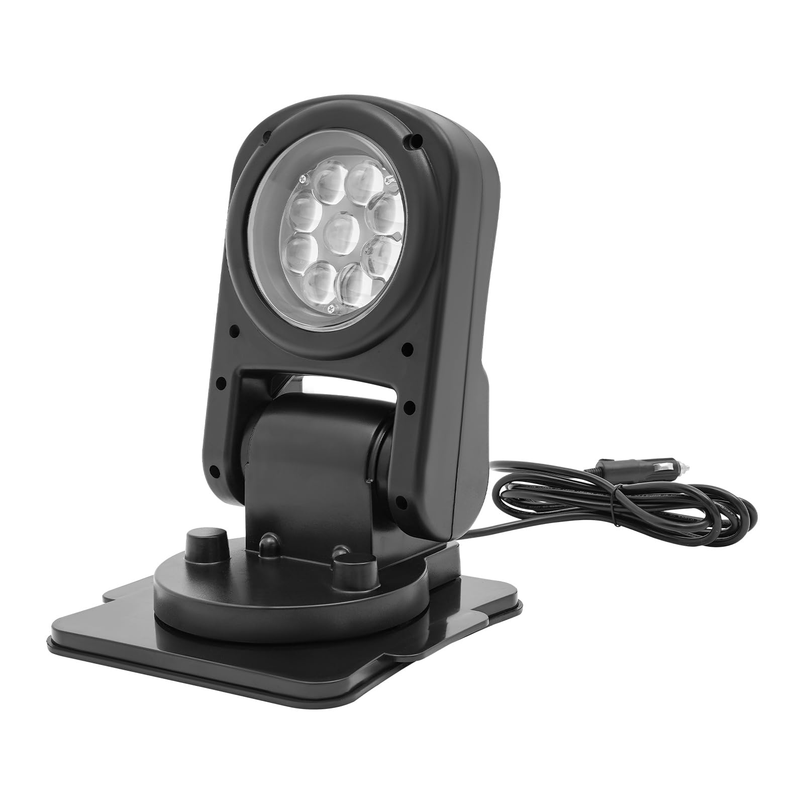 Projecteur de recherche pour bateaux, projecteur de travail LED avec télécommande, projecteur LED 45 W extérieur, étanche, angle réglable, pour véhicules tout-terrain, VTT, camions, bateaux