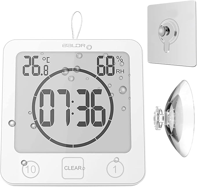 Lindahome Waterproof Bathroom Wall Clock Review