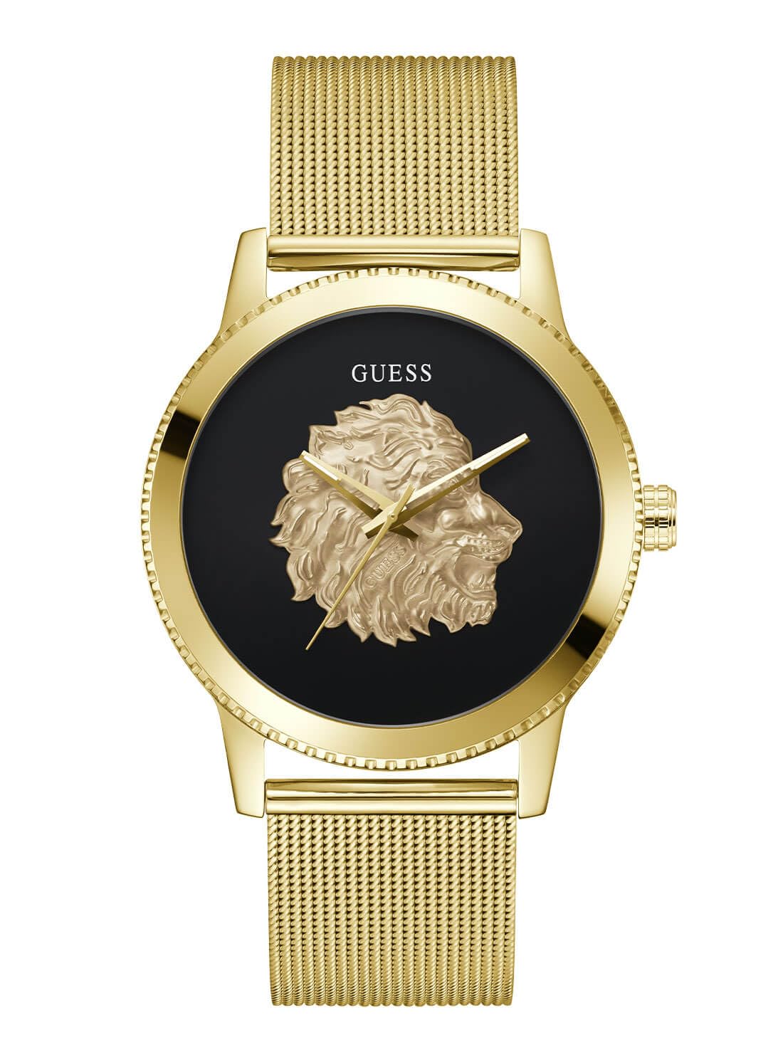 GUESS Orologio da polso da uomo Resistance acciaio inossidabile, Nero,