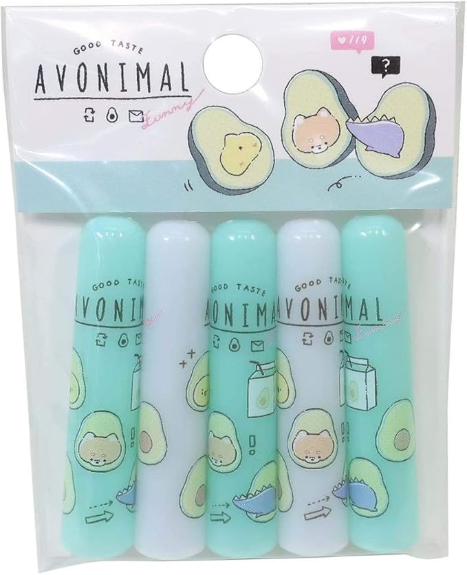 Amazon Co Jp 鉛筆キャップ えんぴつカバー 5本セット Avonimal カミオジャパン かわいい 新学期準備文具 グッズ 通販 文房具 オフィス用品