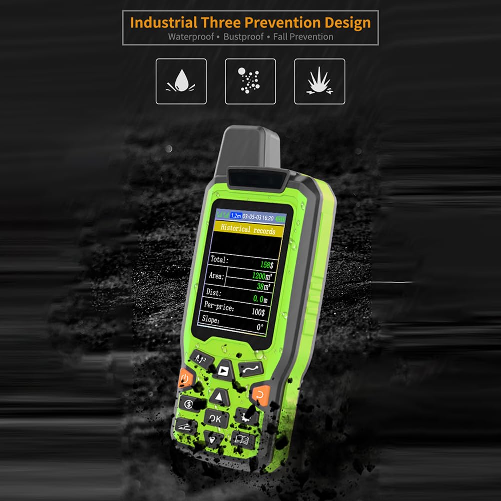 Compteur de superficie terrestre, Machine d'arpentage LCD de 2,4 Pouces, Mini Outil de Mesure de Terrain GPS portatif de Haute précision, Piste de Navigation GPS, Compteur de superficie terrestre,