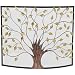 Deco 79 Lovely Traditional Metal Fire Screen, 33" H x 3 L, Textured Black and Gold