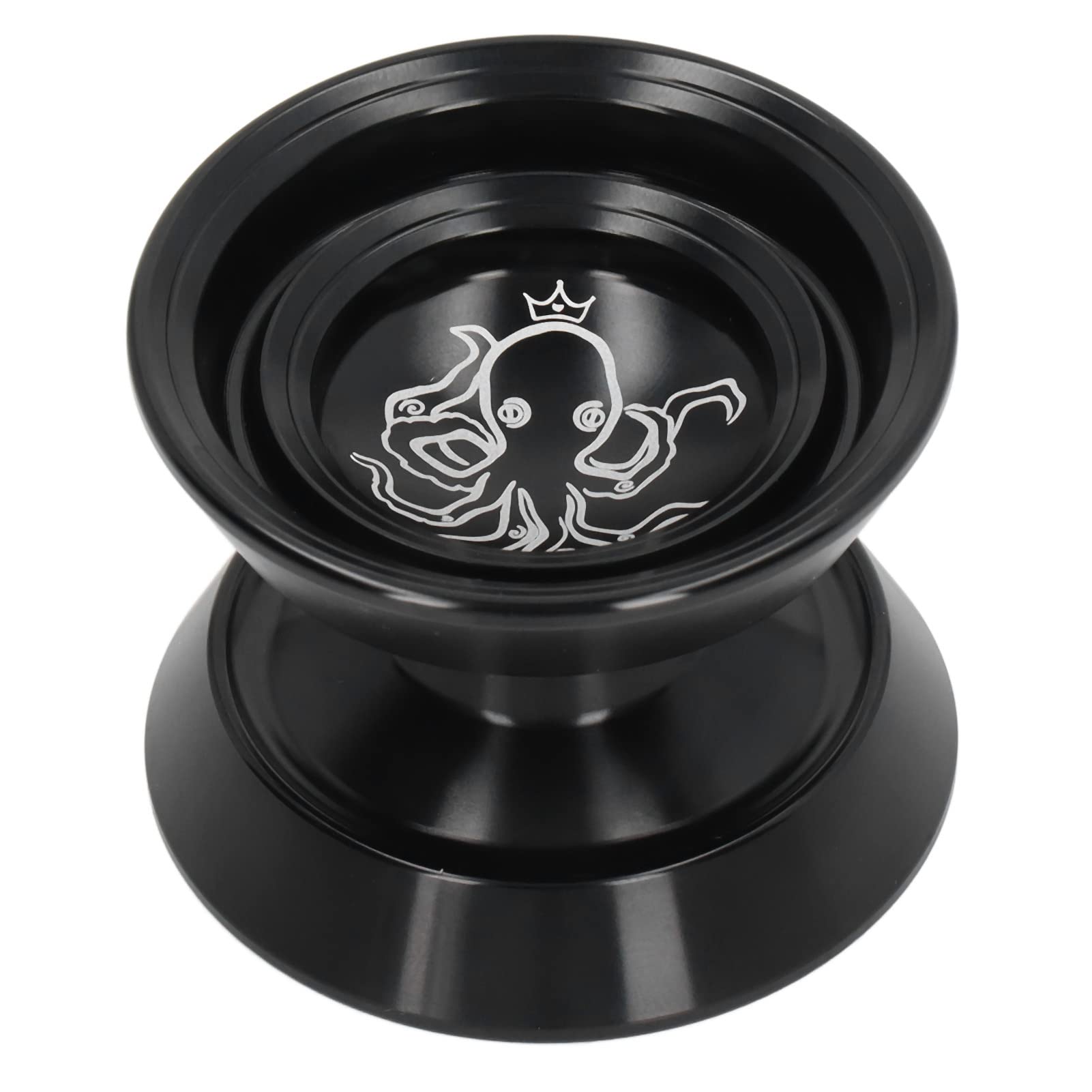 Tbest Yo-yo – boule Yoyo professionnelle en alliage d'aluminium, insensible, avec chaîne de dissolvant de jouets Noir - Jeux - Jouets