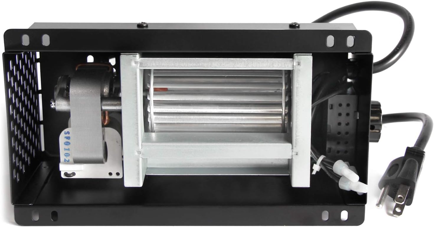 Hongso Speed Variable S31105 Wood Stove Blower Fan 110V ~ 120V for GHP Group, Monessen/Majestic (MHSC Brands), Majestic Dutchwest Windsor, CFM US Century Plate Steel Freestanding WoodStove Fireplace