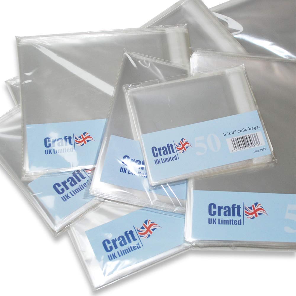 Craft UK 1019-50 4x4 cello bags