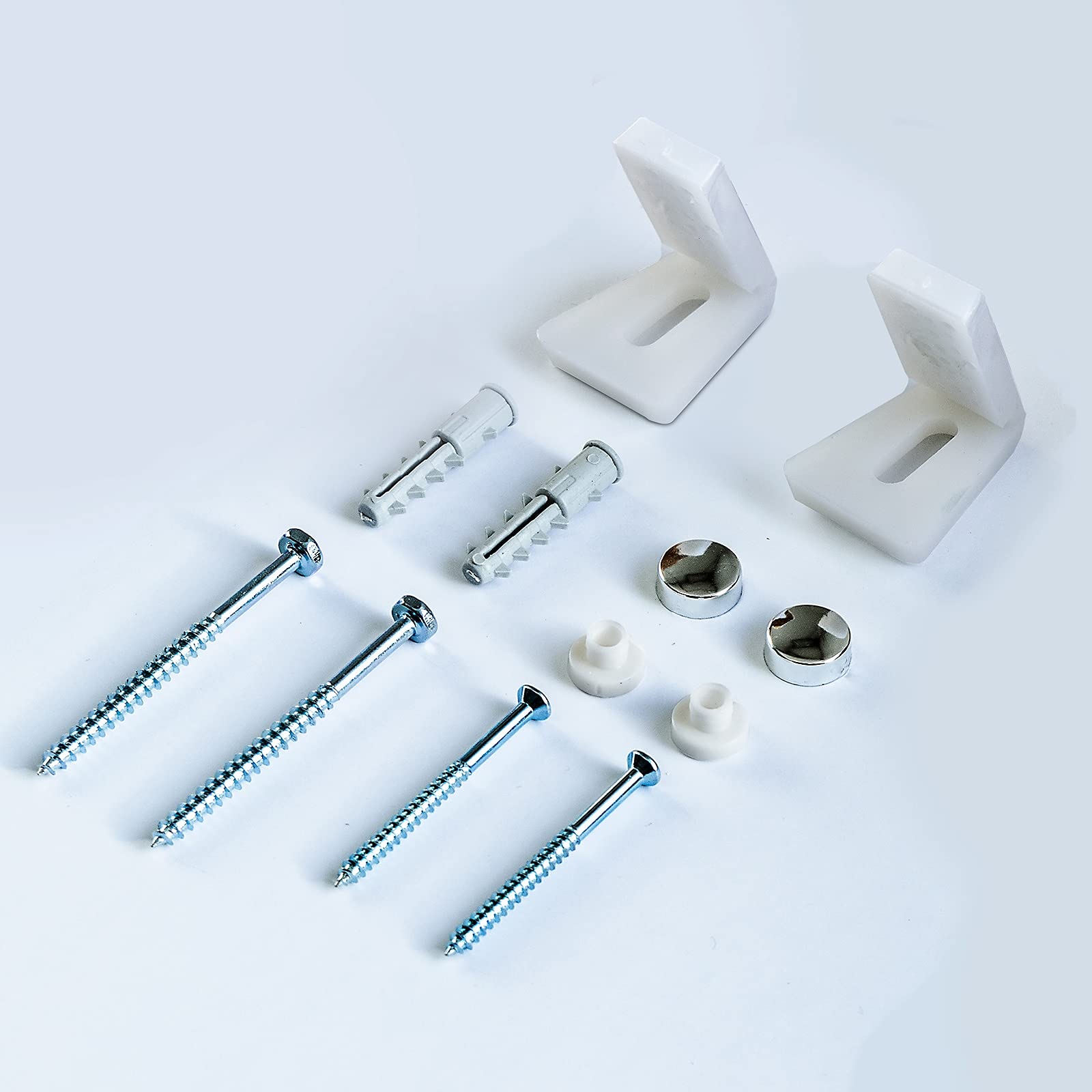 Nes Home Bathroom Angled Floor Wc Toilet Pan Bidet Side Fixing Fitting Kit Inc Brackets
