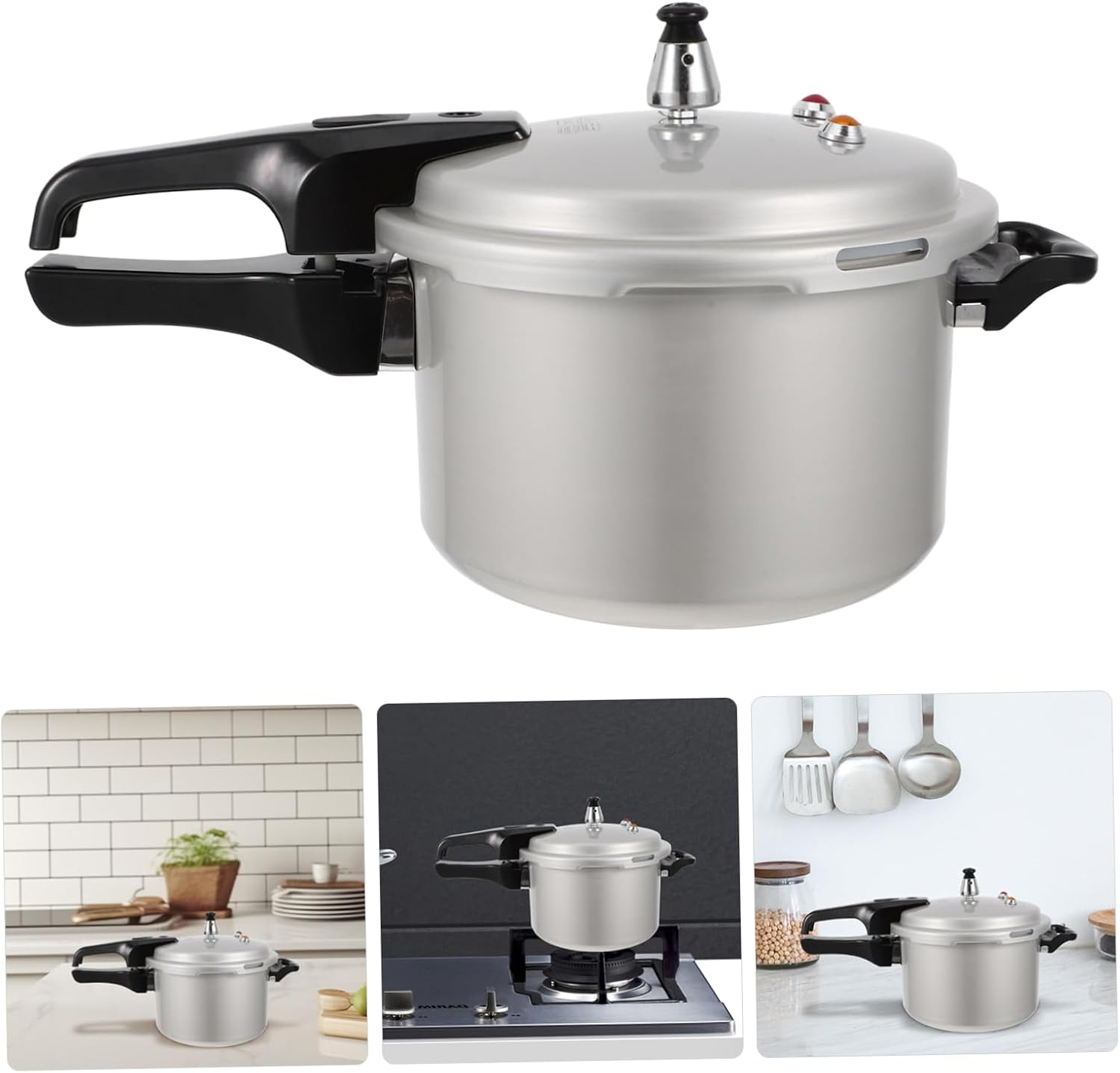 Luxshiny High Pressure Cooker for Induction and Gas Stoves Ergonomic Multi-functional Household Cooking Pot Saving Canning and Pressure Cooking