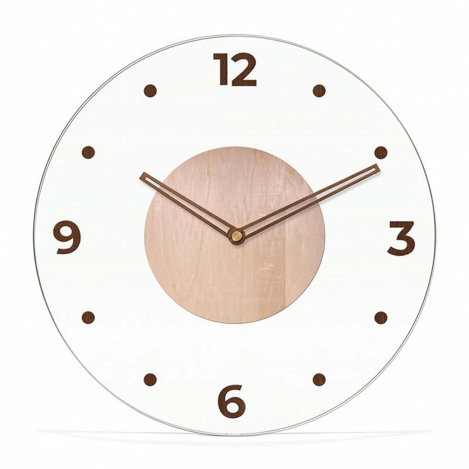 Orologio da Parete con Quadrante Acrilico Trasparente Orologio da Parete in Acrilico Rotondo per Ufficio, style to 5, 35 Cm