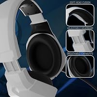 Orzly RX-H20 Gamer Fejhallgató PC, PS5, Xbox, Nintendo Switch Kompatibilitással - Vezetékes Gaming Headset Zajszűrő Mikrofonnal, Siberia Feh 3