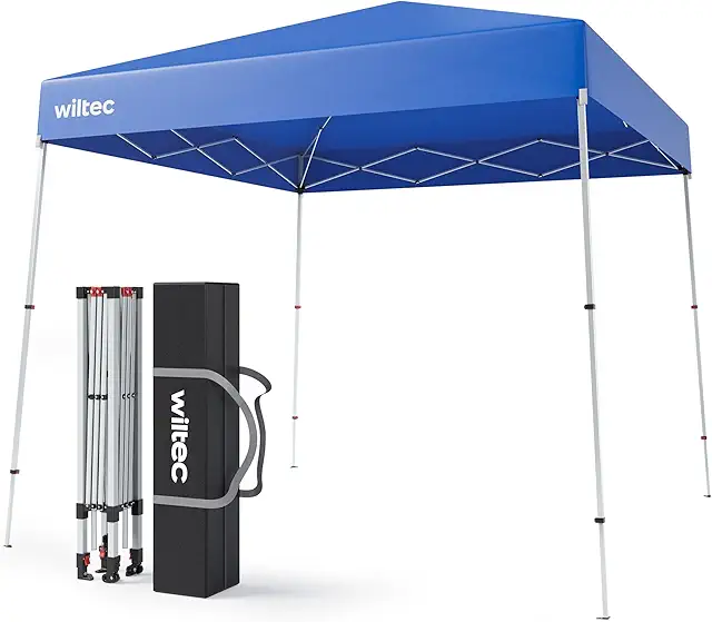 Wiltec Collapsible Blue Pavilion Tent 2.5x2.5m with UV Protection