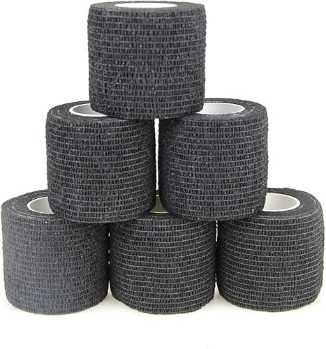 Miniatura 9 de Cinta autoadhesiva de agarre para tatuajes de 2 pulgadas x 5 yardas, vendaje cohesivo para deportes y primeros auxilios, cinta elástica autoadhesiva