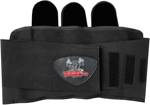 Miniatura 7 de Maddog Pro 3+2 - Paquete de cápsula de arnés de paintball con (3) cápsulas de paintball Bones de 150 rondas  Expulsión de cápsulas  Cinturón