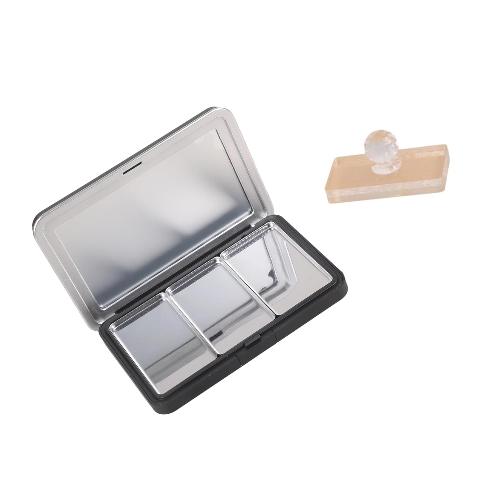 LUCKGONI Magnetic Makeup Refillable With Glasses Convenient Case For Eyeshadow Blushes Travel Friendly Sturdy Materials