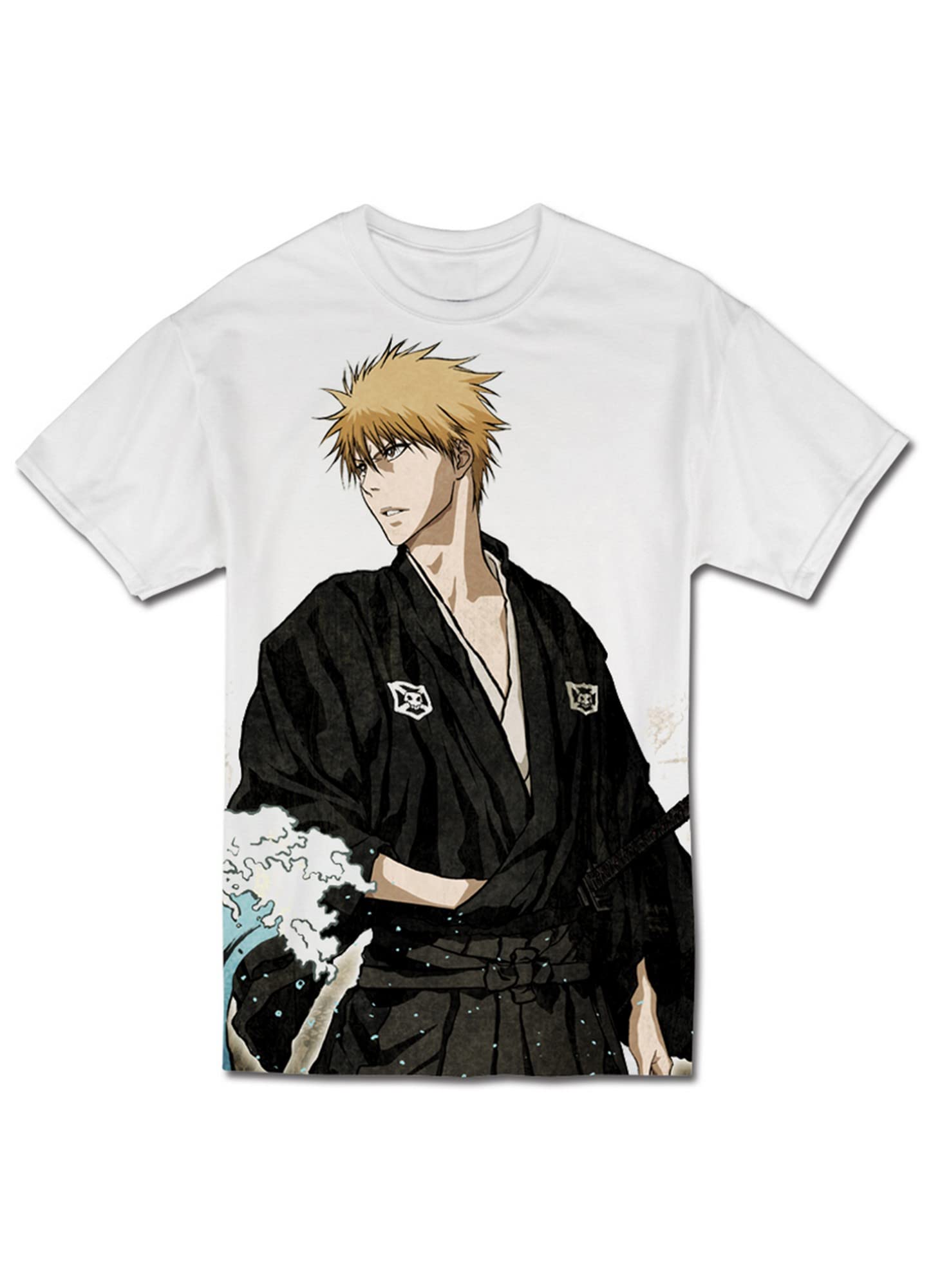 Great Eastern EntertainmentBleach-Ichigo with Ukiyoe Theme Mens T-Shirt, Multicolored, Medium