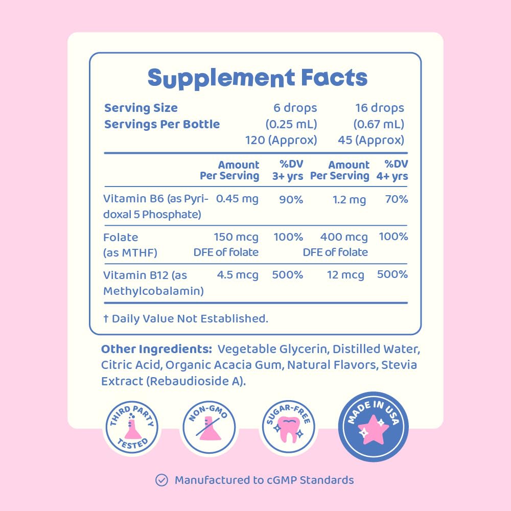 JoySpring MethylBee Kids Methylfolate Drops, Berry, 30 Servings, 3+ — Amazon image 7