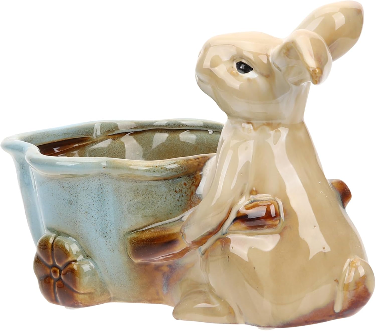 Cute Figurine Ceramic Tray for Keys Jewelry and Phone Storage Desktop Organizer for Decor Mother Day and Special Occasions