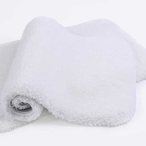 Miniatura 39 de VANZAVANZU Alfombras de Baño Antideslizantes Ultra Suaves Absorbentes de Microfibra Esponjosas Gruesas Alfombras de Baño Lavables a Máquina Gris