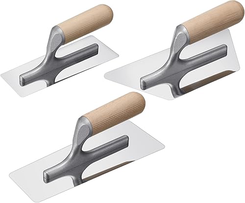 Lasnten Juego de 3 palas de yeso veneciano de acero inoxidable pulido, pintura artĂstica, enlucido, acabado, herramientas manuales de hormigĂłn, Lasnten Juego de 3 palas de yeso veneciano de acero inoxidable pulido, pintura artĂstica, enlucido, acabado, herramientas manuales de hormigĂłn,