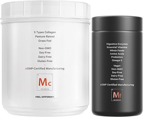 Miniatura 3 de Codeage - Proteína de colágeno múltiple + paquete multivitamínico diario para hombres
