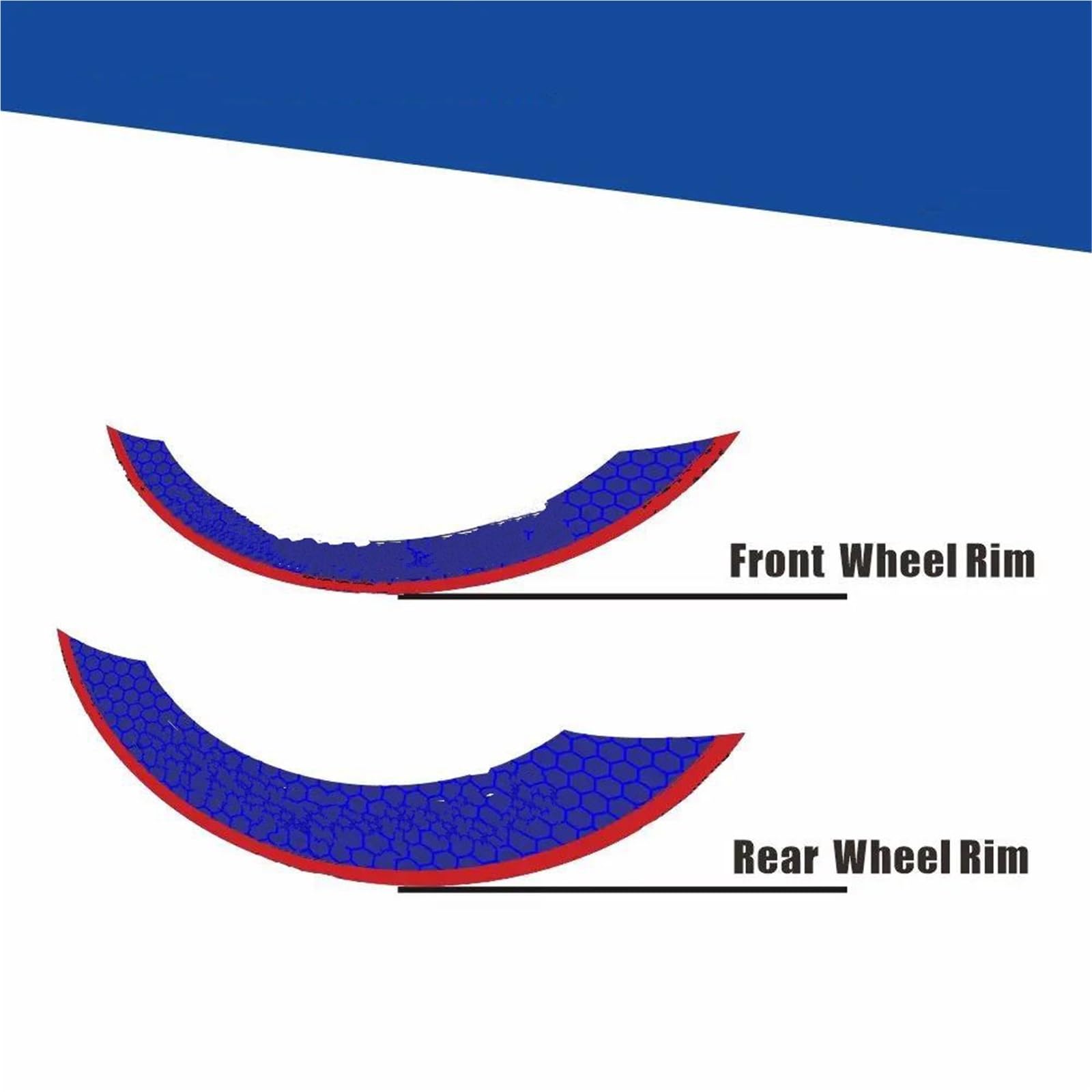 Calcomanía Exterior Adhesivos Reflectantes Llantas Motocicleta Cinta Buje Impermeables para Suzuki para GSX-8TT(Style 1)