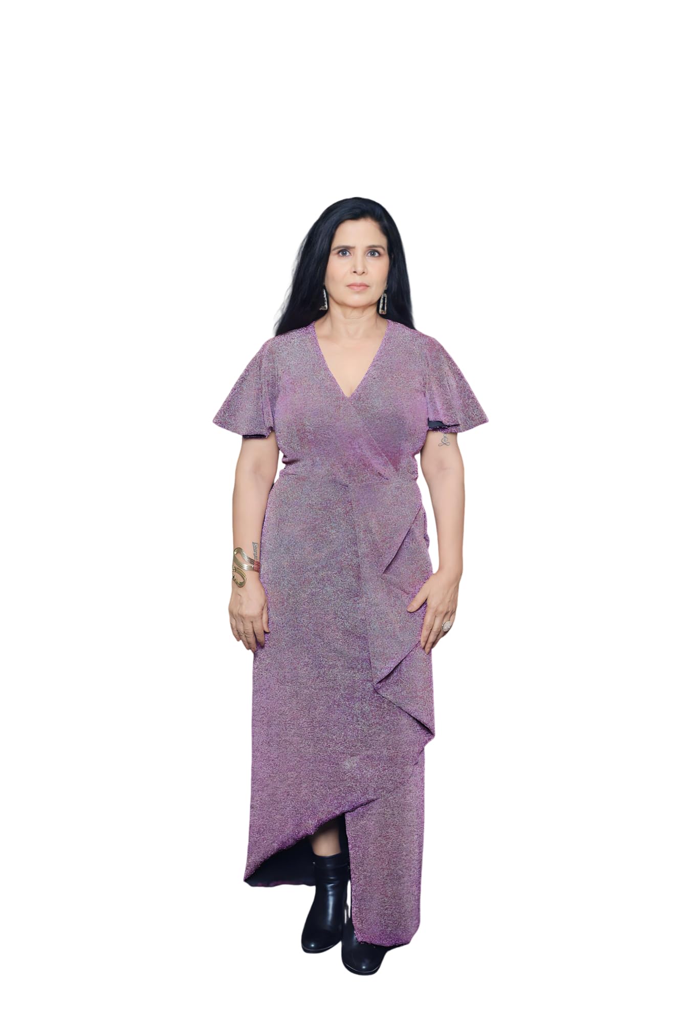 Ravi Rajoria Long Dress Women Free Size Printed Nightwear012 Multicolour-image-22