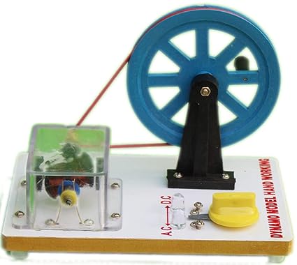 Jyoti Dynamo ac dc Generator Working Model for Demonstartion of The Current Generation and Electric Motor in Physics lab Experiments in School or Classroom