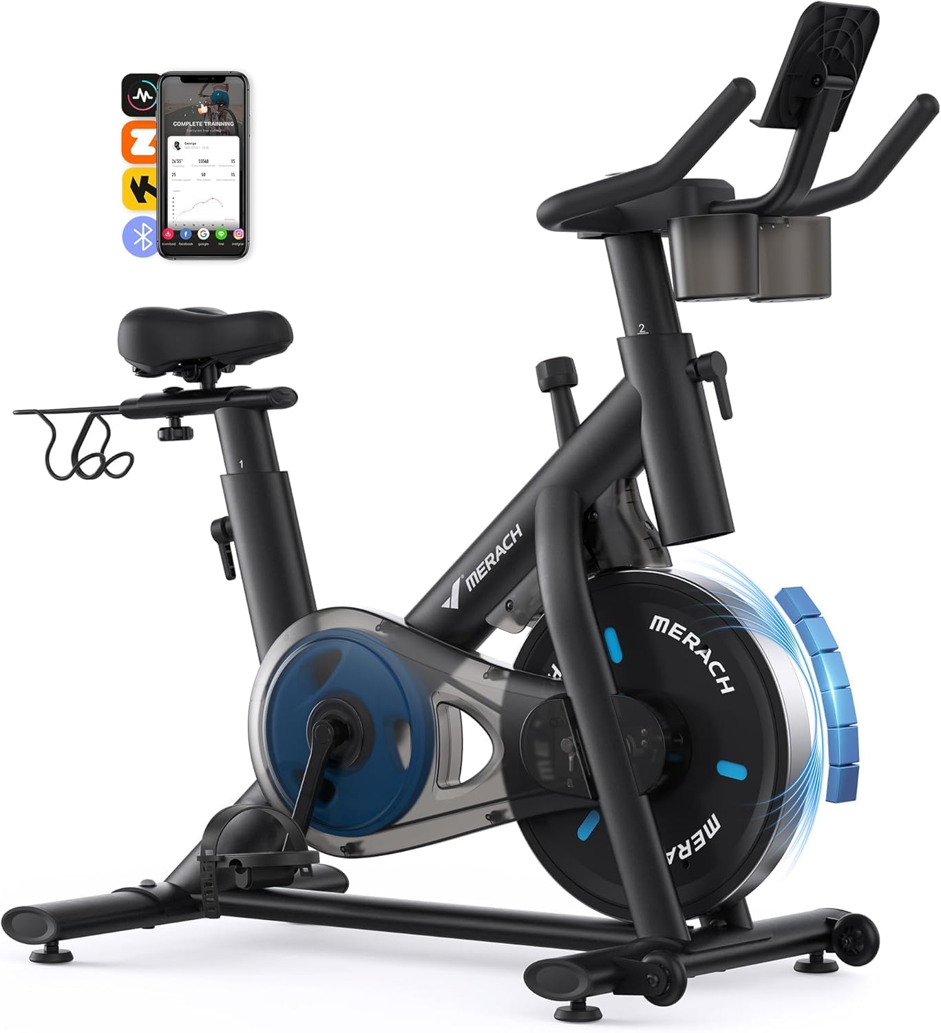 Amazon.co.jp: Merach Aero Bike, Fitness Bike, ZWIFT Kinomap 