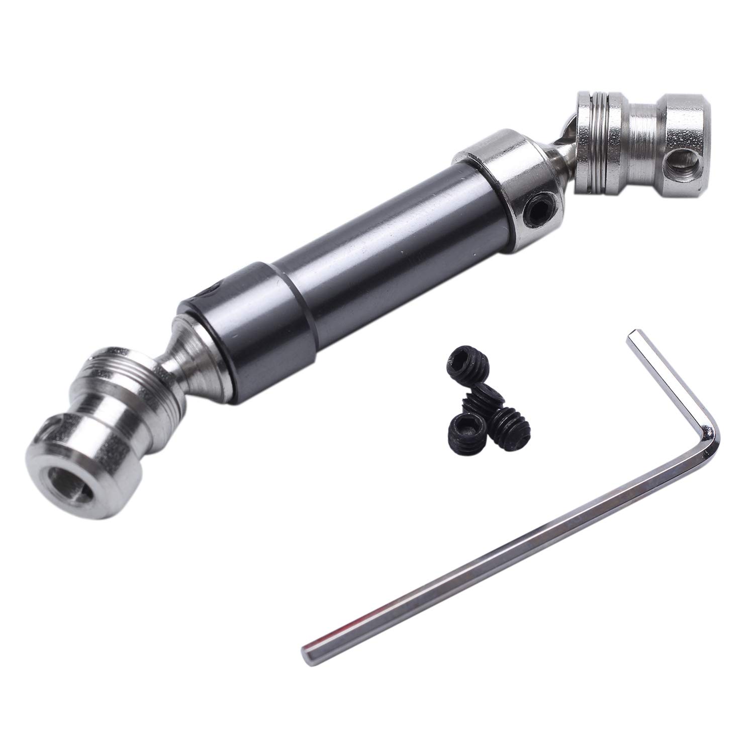 1Pcs Albero di Trasmissione Centrale Posteriore in Metallo Albero di Trasmissione CVD per 1:12 12428 12423 RC Car Short Course Desert Buggy off-Road Titanium
