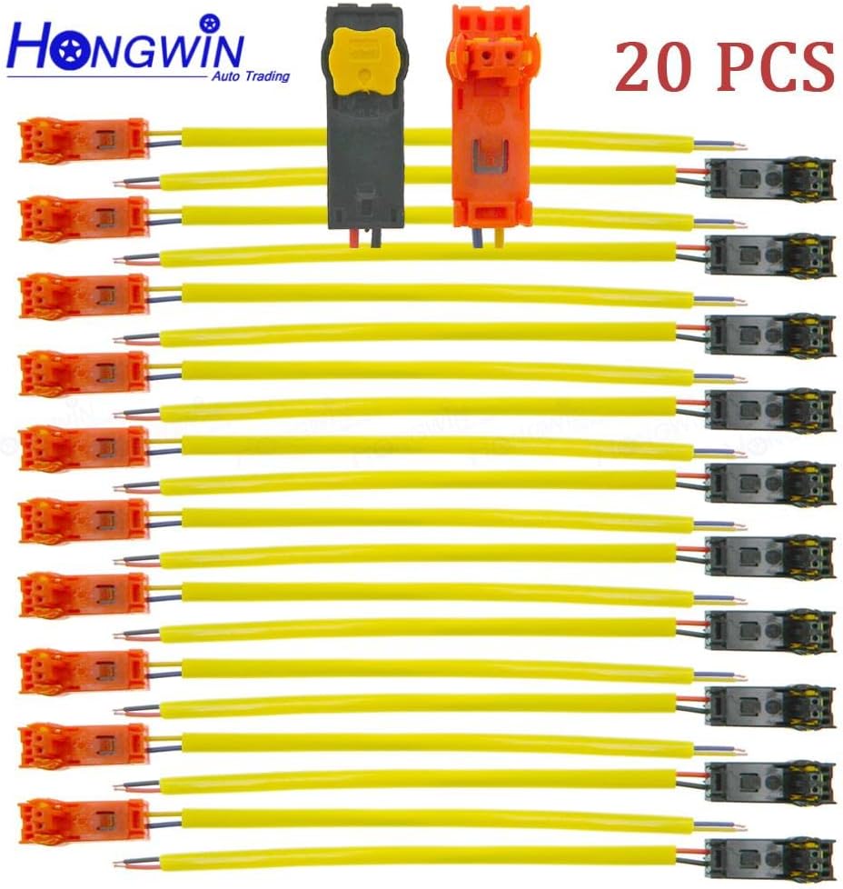 HWATPS Steering Wheel Hairspring Connector Wire Harness Cable (10 Sets) Fits Toyota Subaru VW Mazda Nissan