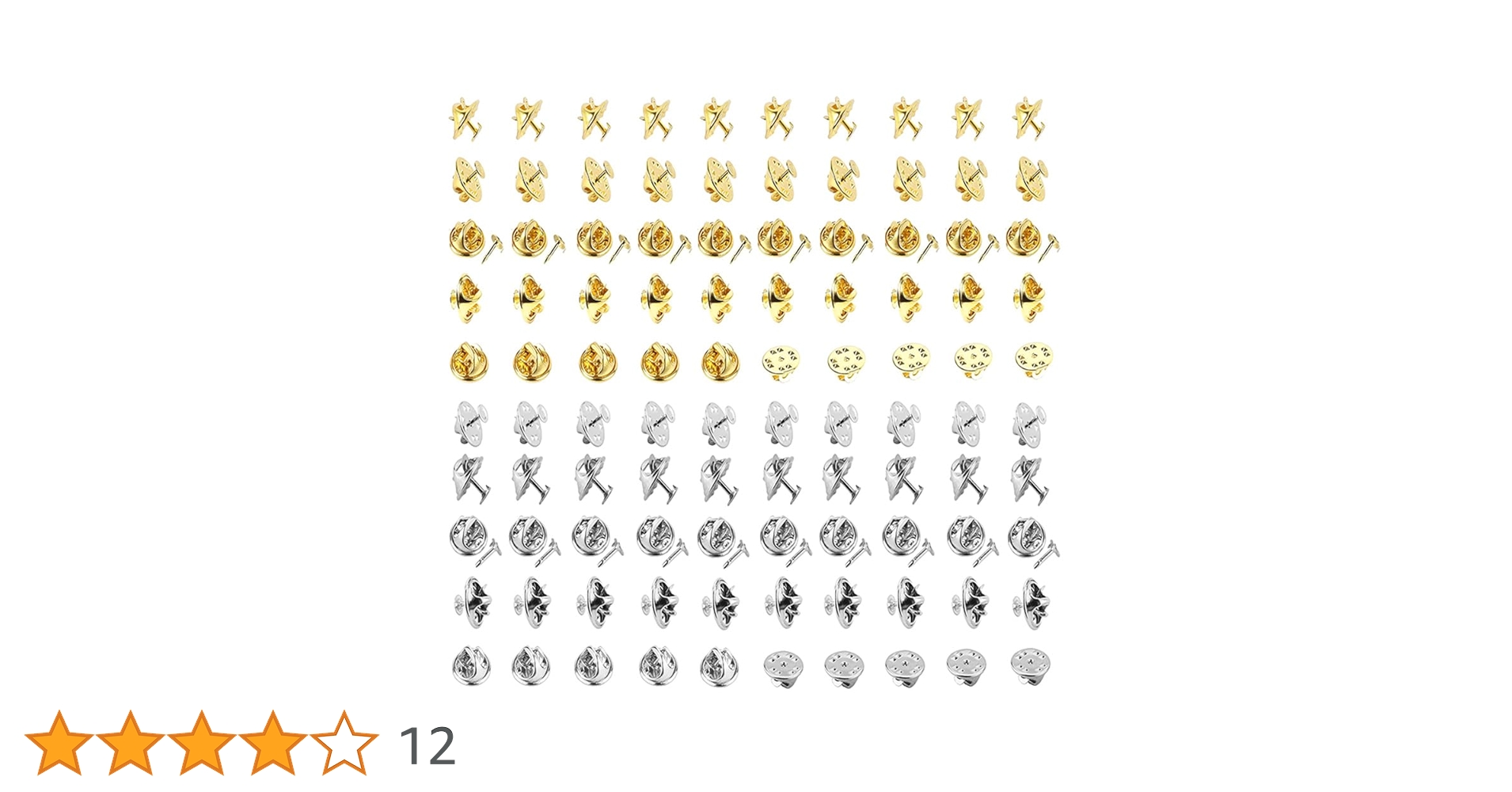 Amazon.co.jp: MEDUSHASHA ピンバッジ 留め具 金具 蝶タック