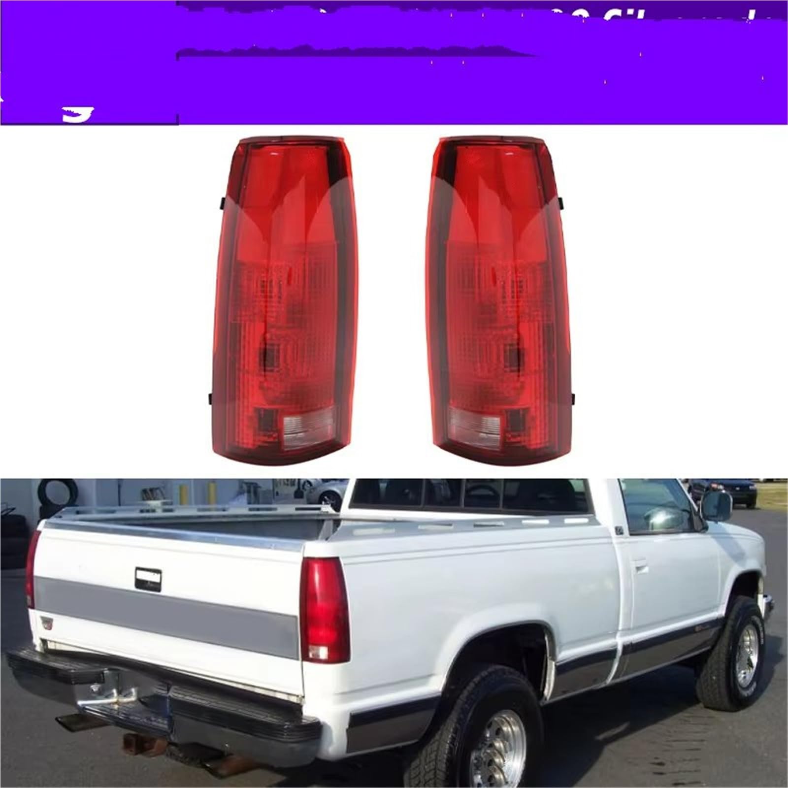 Montaje de luces traseras Compatible Con Chevrolet K1500 Para Silverado 1988-1998 Luz Trasera De Freno, Posición, Para GM2800104 Para GM2800125