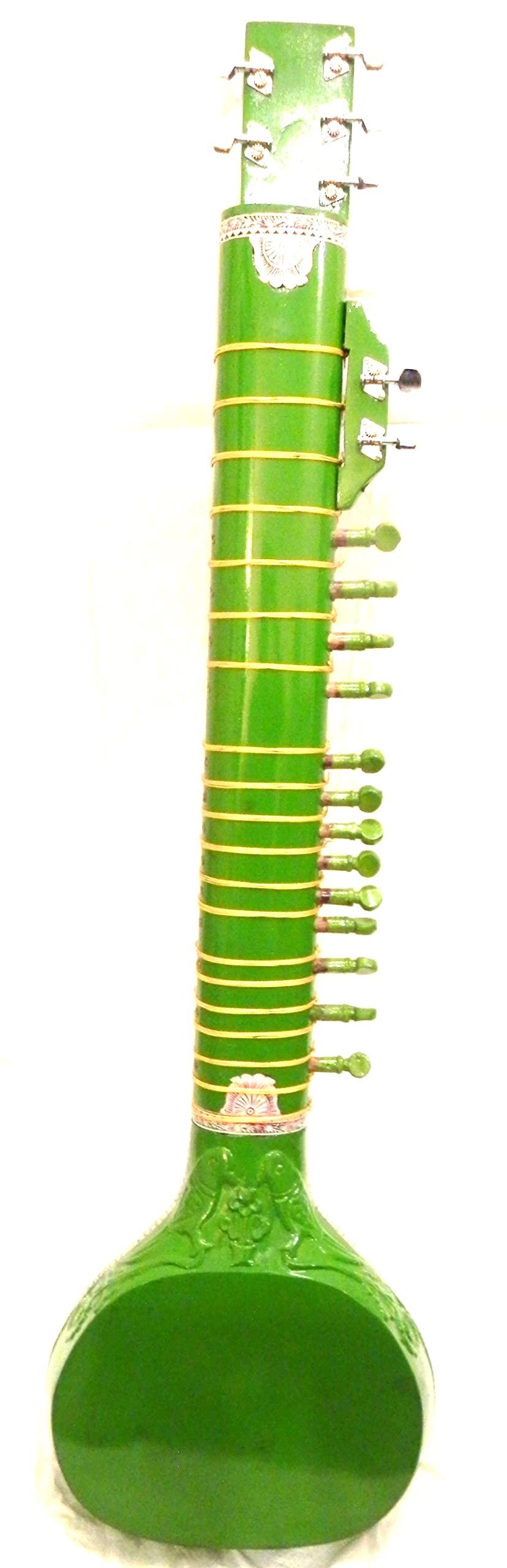 Hecho a mano por la India ~ Sitar eléctrico SHRI RAVI SHANKAR estilo diseñador, cuerda y MIZRAB