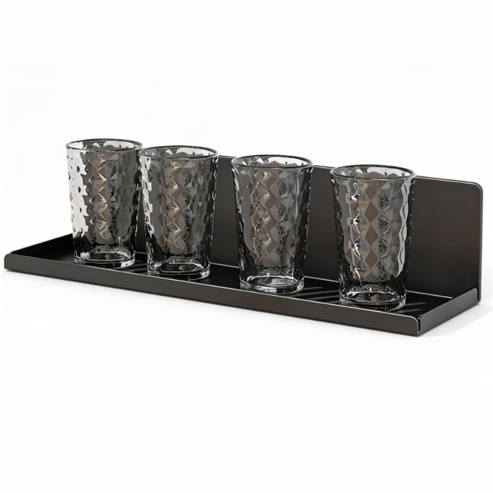 CYairong-22 Cup Display Shelf Refrigerator Magnetic Storage Rack Household wall Mounted Drain Water Coffee Mug Display Rack(Large)