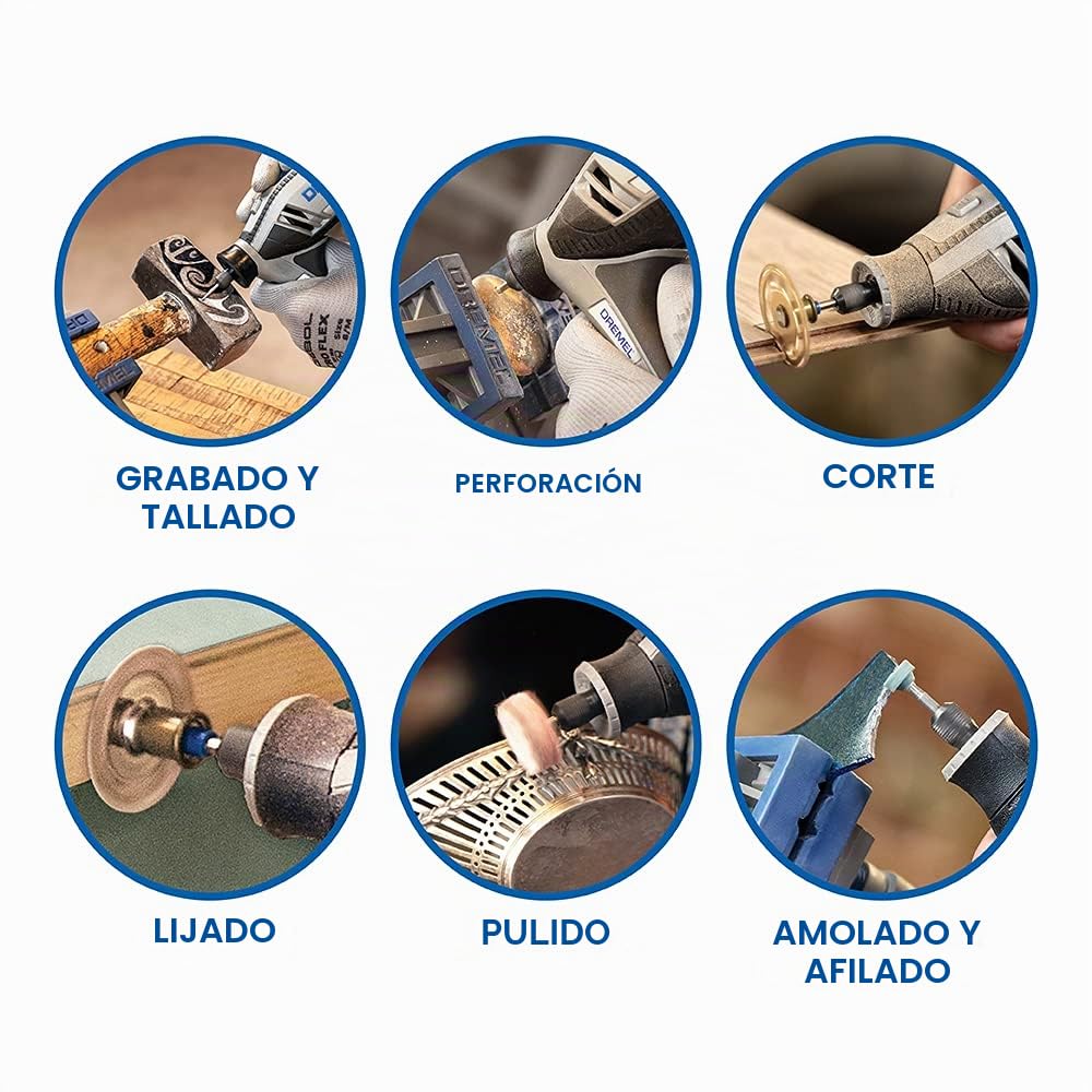 Dremel Herramienta rotativa 4250 175 W, kit multiherramienta con 35 accesorios, motor de 175 W con retroalimentación electrónica, velocidad variable 5.000-35.000 RPM