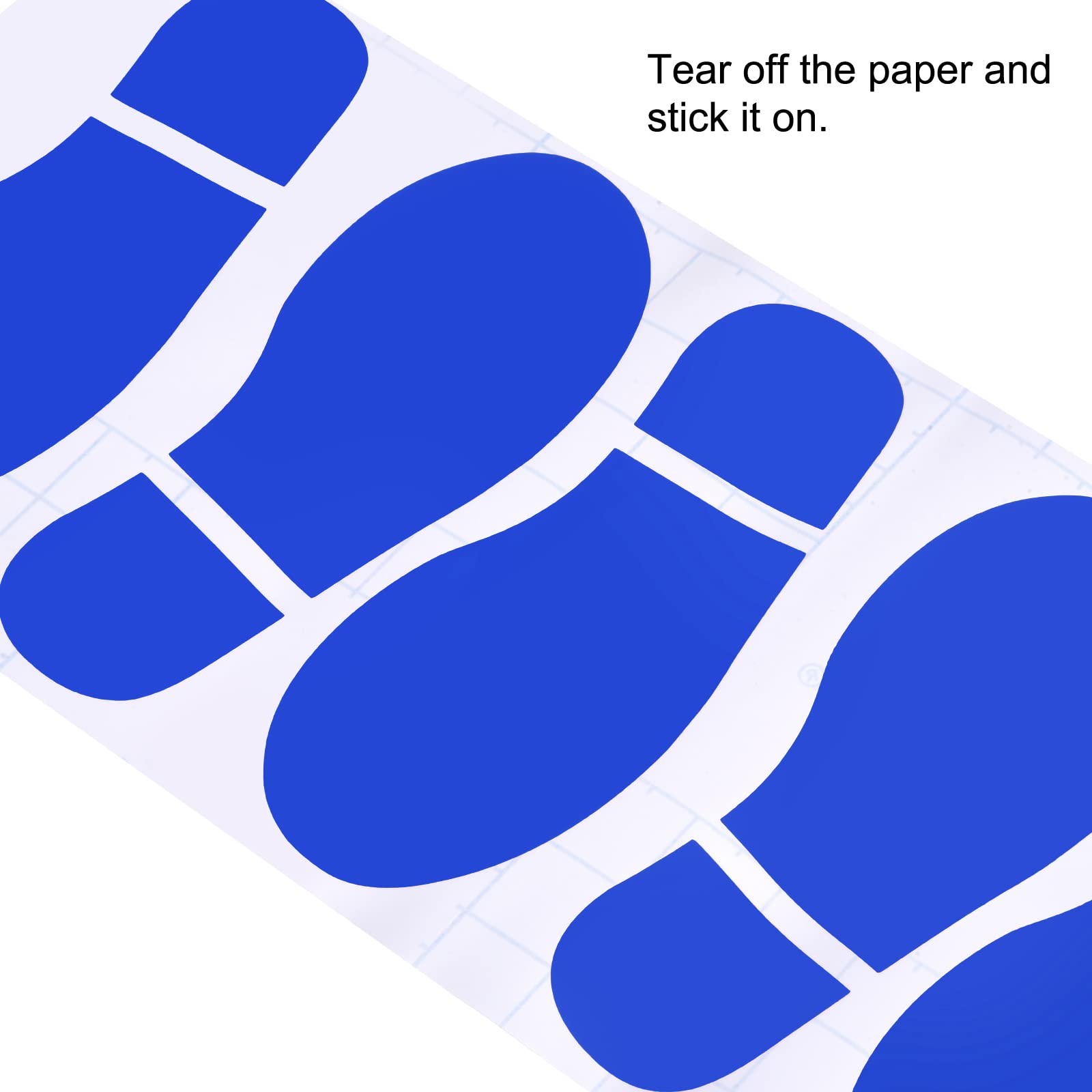 8 Pairs Red PVC Footprint Floor Stickers - 7.9x3.3 Inch Shoe Decals For Direction & Class Decor - View #6