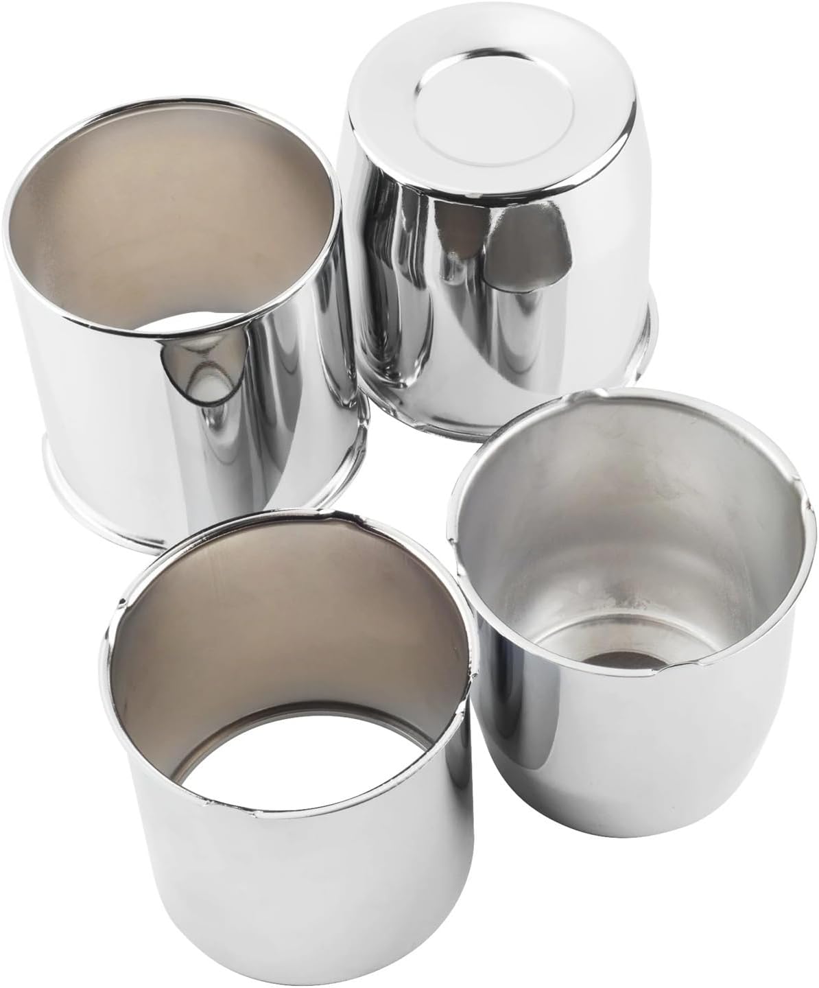 4 Pcs 113mm(4.45in)(+ -1mm)/110mm(4.33in)(+ -1mm) Push Through Wheels Center Caps Cover Interior Parts Accessories