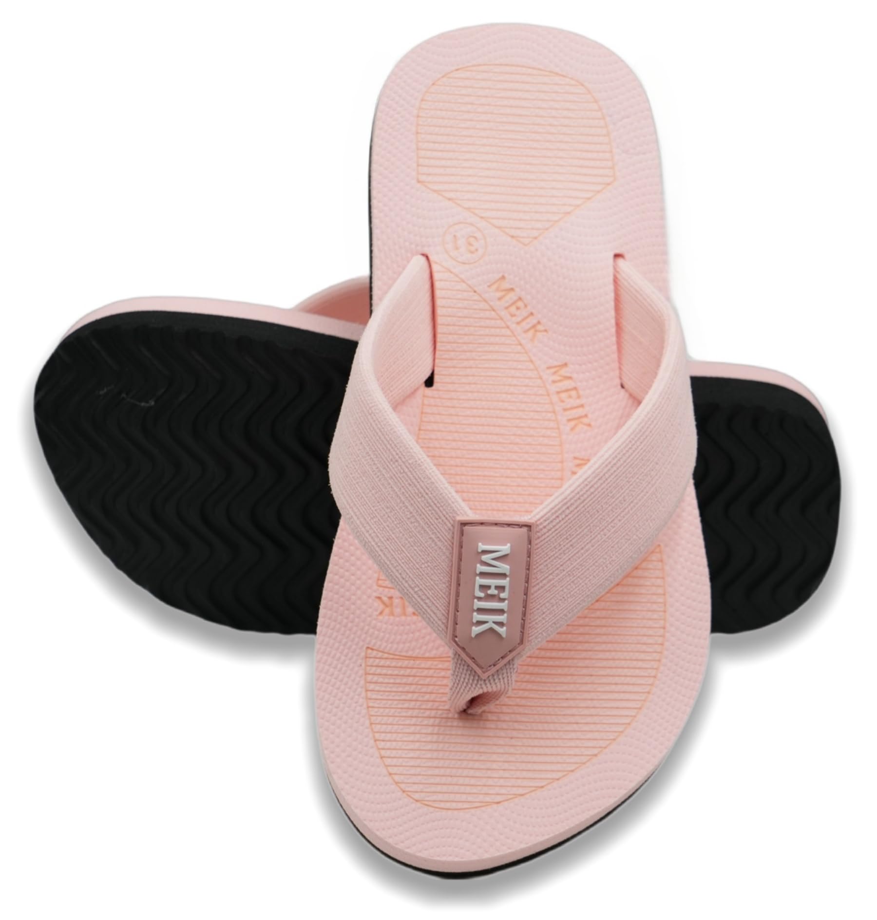 Meik Mangni Kids Boys Girls Flip Flops Comfortable Cushion Thong Sandals Lightweight Slip Resistant Sandals Summer Durable Quick Dry Slide Shower Shoes for Beach Swim Pool — view 9