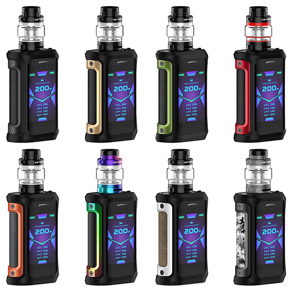 GEEKVAPE Aegis X 200W TC Box Mod Vape Kit with Cerberus Tank, No Nicotine, No E Liquid (Gunmetal & Camo) : Amazon.co.uk: Health & Personal Care GEEKVAPE Aegis X 200W TC Box Mod Vape Kit with Cerberus Tank, No Nicotine, No E Liquid (Gunmetal & Camo) : Amazon.co.uk: Health & Personal Care