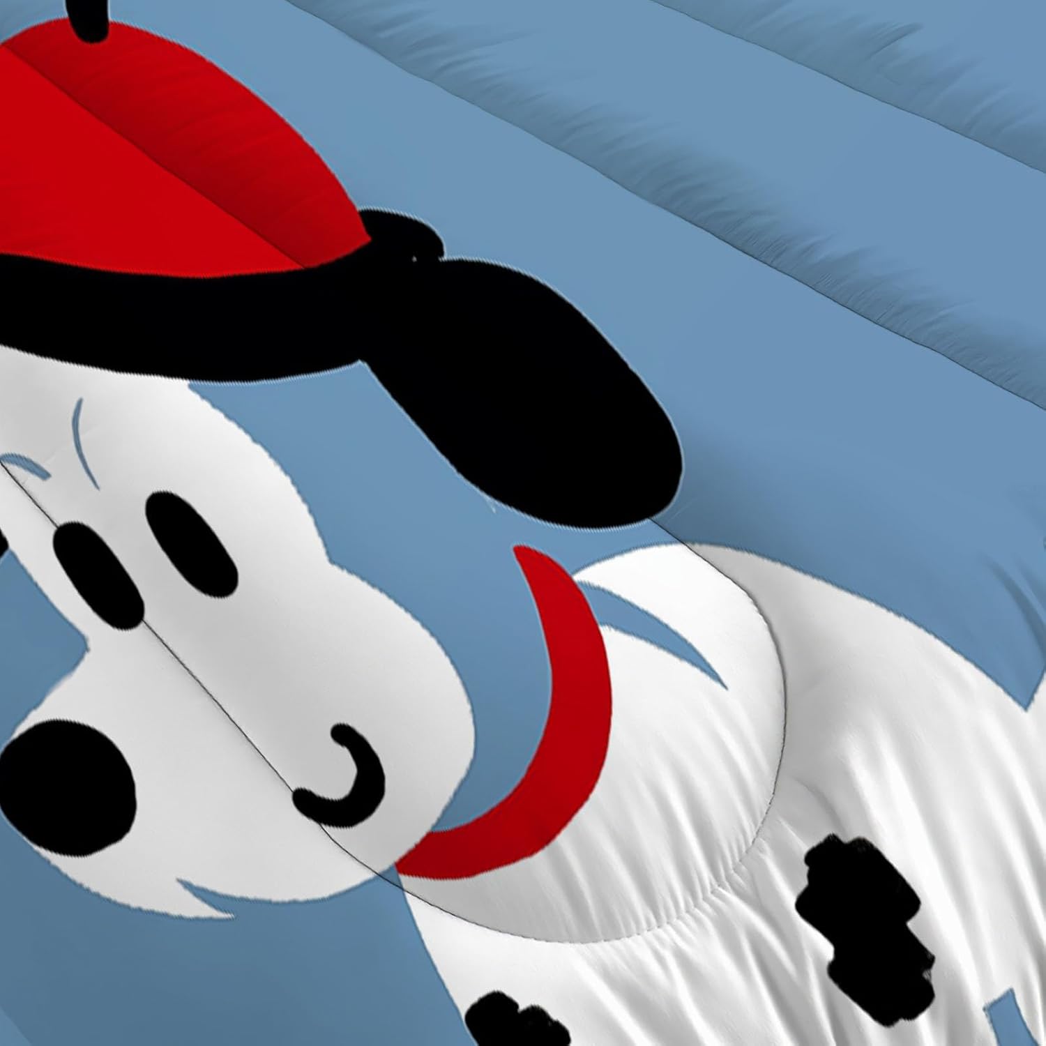 Cute Cartoon Dog Comforters Twin Size - Children's Illustrations Down Alternative Comforter for All Season, Ultra-Soft Duvet with Pillow Shams, Lightweight & Warm Bedding, Blue