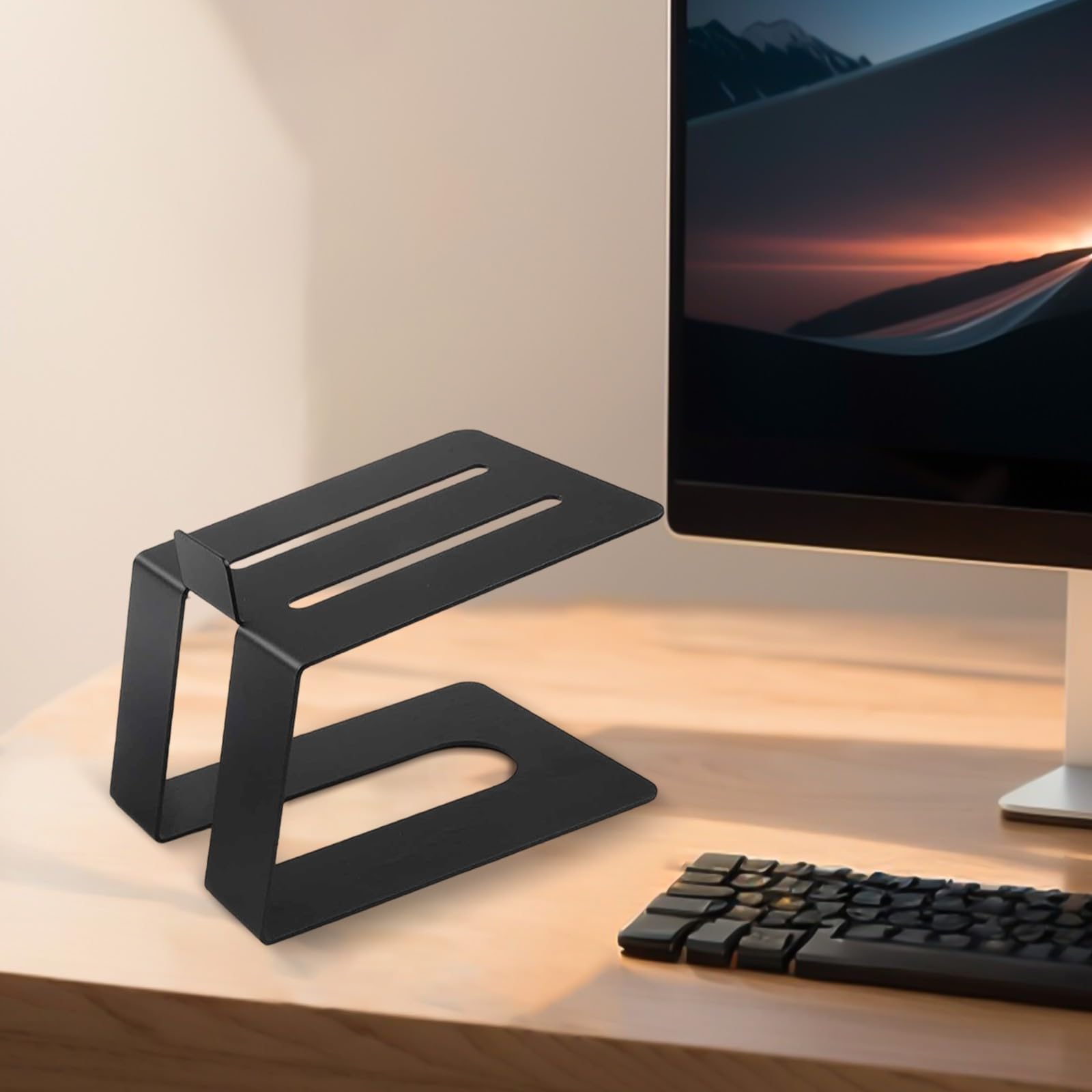 Supporti Altoparlanti Desktop Coppia Neri 16x13cm
