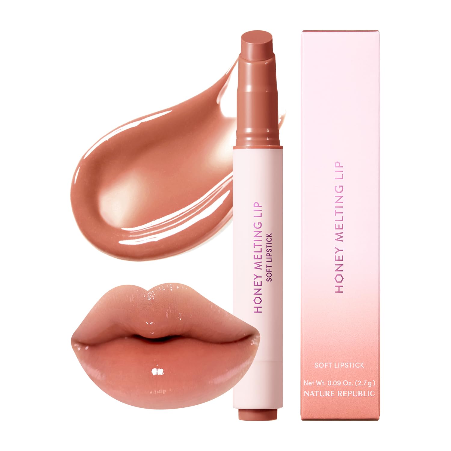 NATURE REPUBLIC Honey Melting Lip (17 Rose Beige) | Unbox Japan Exclusive |