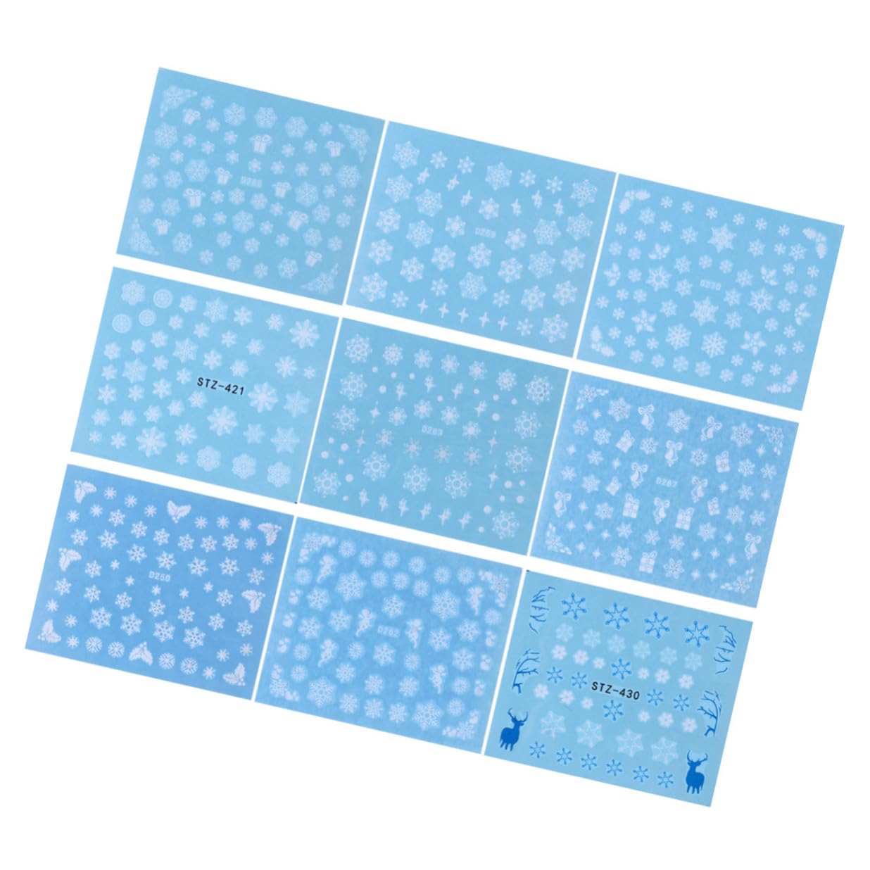 Healeved 180fogli Adesivi Per Unghie Motivo Fiocco Di Decorazioni Natalizie Per Artigianato Unghiale Per Manicure Fai Da Te Sicuri e Facili Da Usare Perfetti Per Festività e Eventi