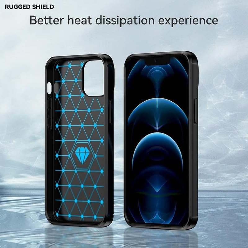 Image of Hybrid Carbon Fiber Back Case for Moto G10 /G20 /G30 /G10 Power (Black)