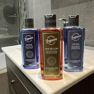 Designer Fragrances One Billion Men's Bundle - Each Package Includes 2 x 150ml Body Spray Deodorant Cans - 2 x 250ml Shower Gels - For Instant Freshness - Long Lasting Smell - Great Male Gift Sets