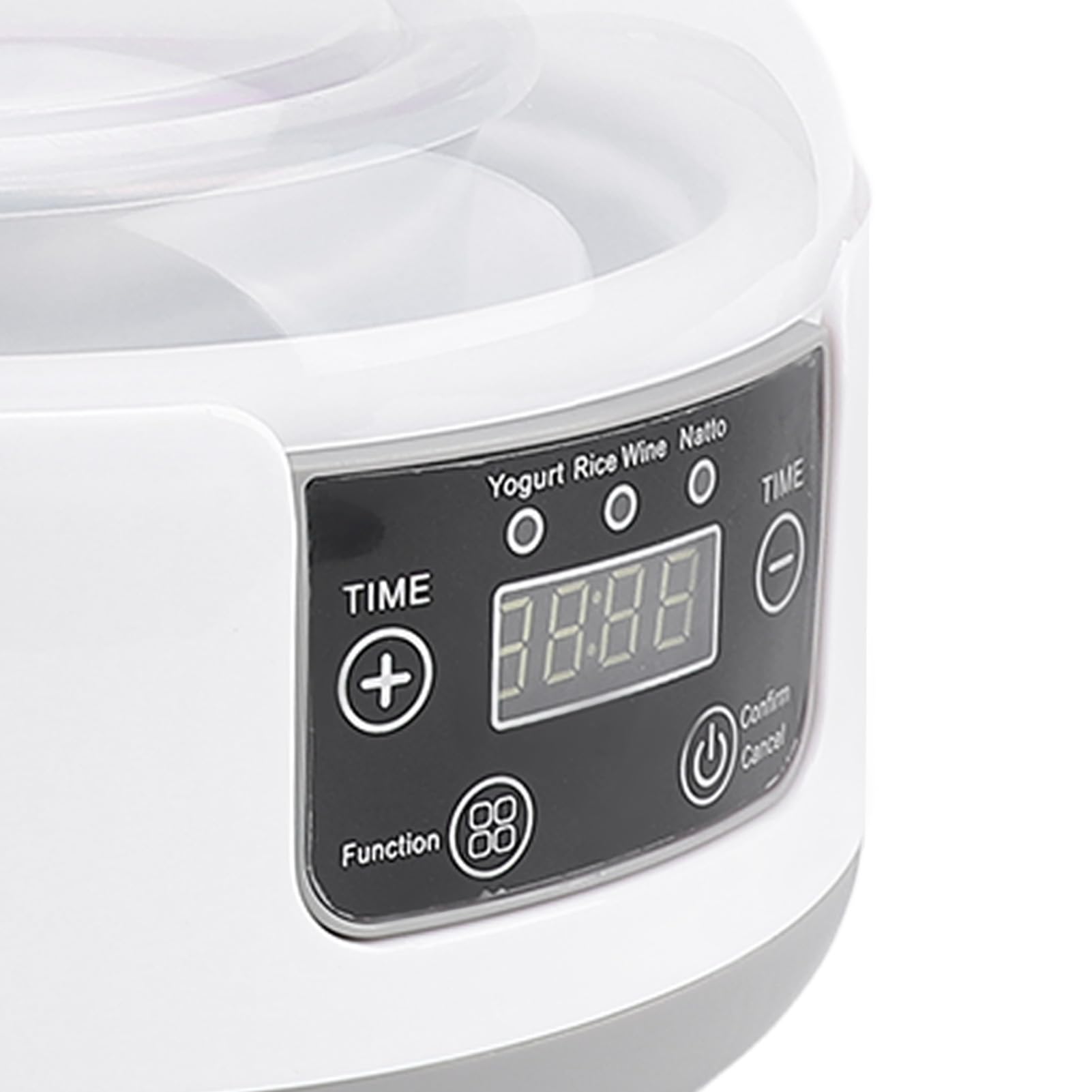 Yaourtière Électrique 1,2 L Acier Inoxydable 304 avec 5 Pots Hermetiques Fermentation Automatique pour Yaourt Maison, Petit-Déjeuner Sain, Collation Enfant, Régime Alimentaire