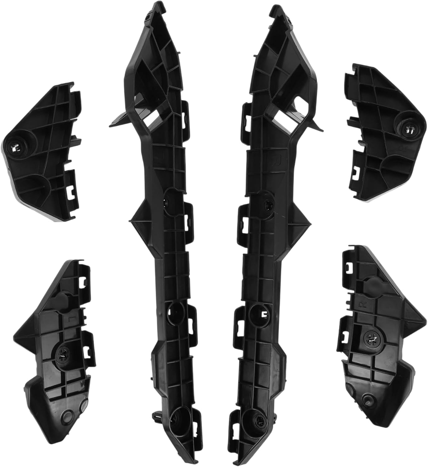 Rear Bumper Bracket for Toyota Corolla 2009-2013 No.5215602100/5215502110/5256302060/5256202080/5215802010/5215702020 6 Pcs Rear Left Right Bumper Retainer Bracket