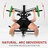 Máquina de press de pecho GMWD, máquina de press de banca con brazos convergentes independientes, banco ajustable plano inclinado para pecho, abdominales, hombros, equipo de gimnasio en casa 5